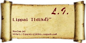 Lippai Ildikó névjegykártya